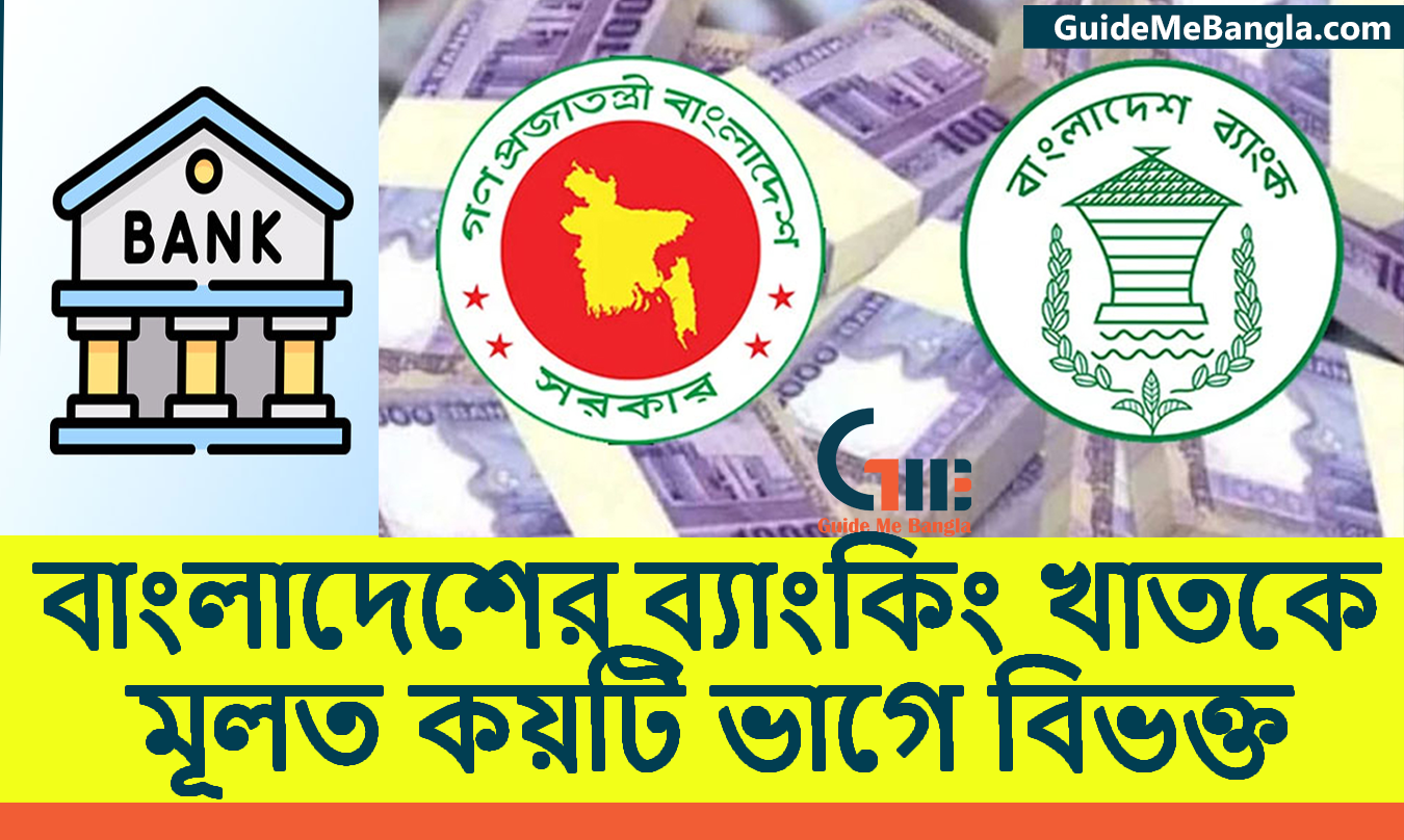 বাংলাদেশের ব্যাংকিং খাতকে মূলত কয়টি ভাগে বিভক্ত